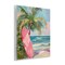 Stupell Industries Pink Surfboard on Beach Wall Plaque Design by Arlington Prints